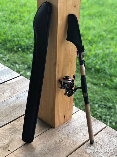 Спиннинг телескопический+катушка+леска