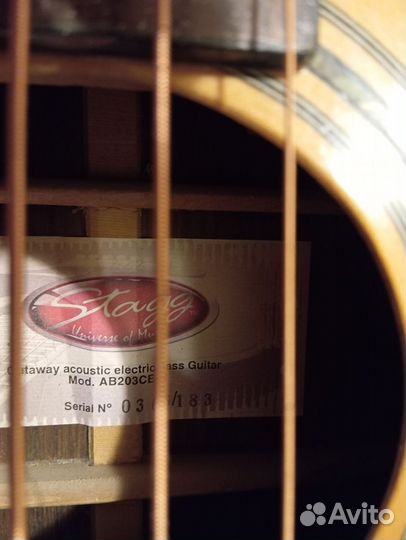 Бас гитара Stagg AB203CE-N