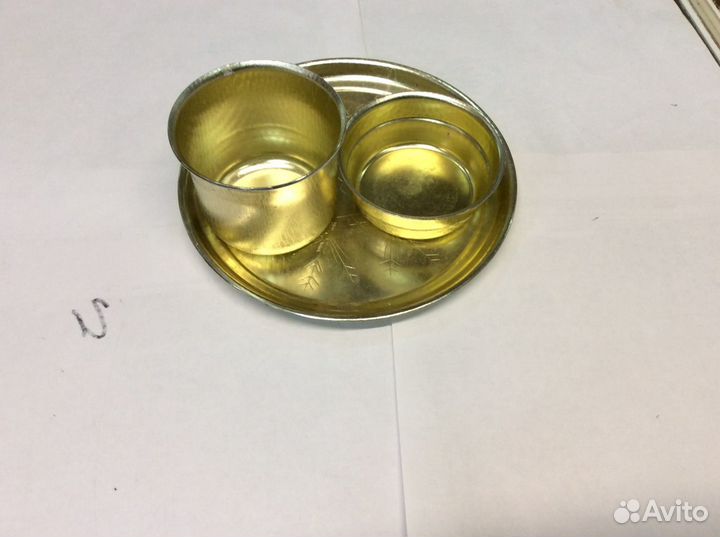 Посуда для бритья времён СССР под золото