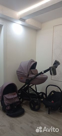 Коляска Rico basic ozon 3 в 1 Экокожа