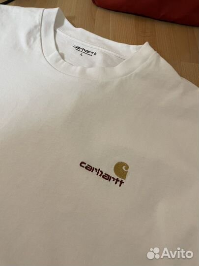 Футболка Carhartt Wip American Script (L) белая