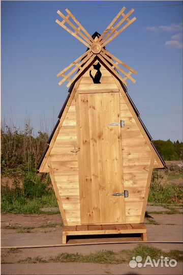 Дачный туалет деревянный WAT895