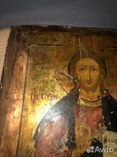 Старинная икона Господь Вседержитель