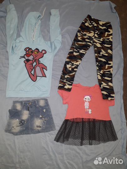Продаю б/у вещи на девочку от 6 до 10 лет