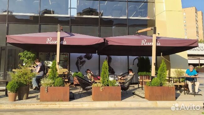 Большой уличный зонт 3*3 4*4 5*5