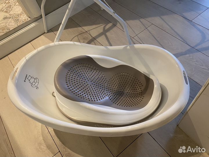 Детская ванночка с подставкой и горкой