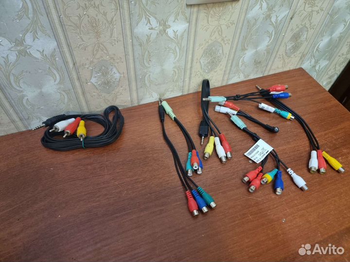 Колокольчики 3 RCA на 3,5 jack 3RCA- 3RCA