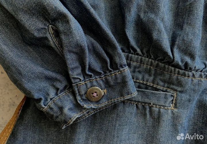 Джинсовое платье на девочку 128 Benetton