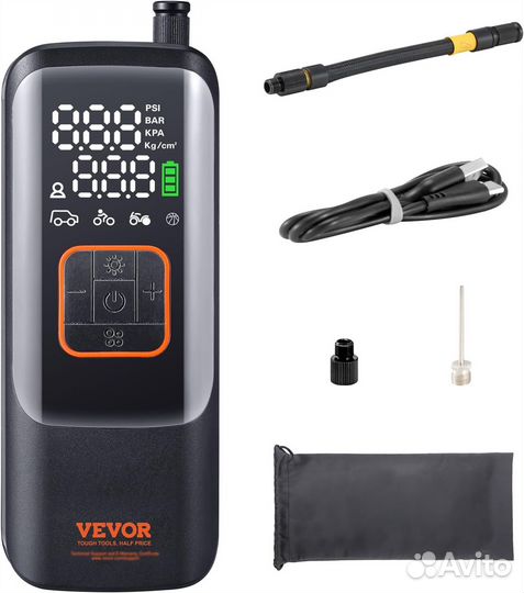 Новый USA vevor Electric Bike Pump, 150PSI