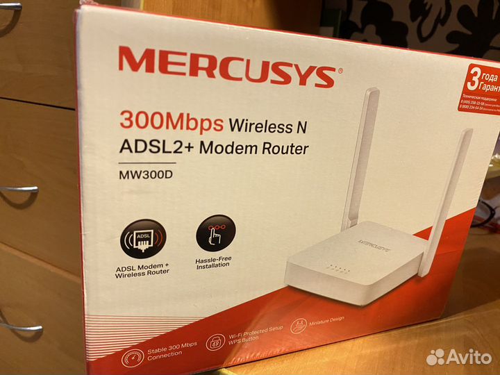 Wifi роутер mercusys MW300D