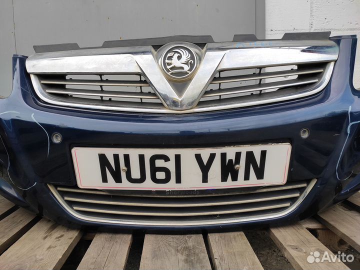 Бампер передний на Zafira B Рестайлинг Парктроник