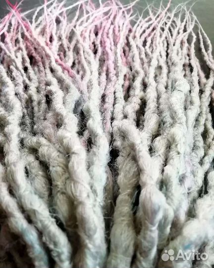 Дреды де фактурные серебро