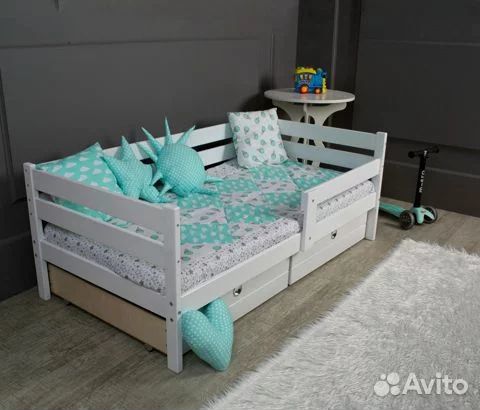 Кровать подростковая белая