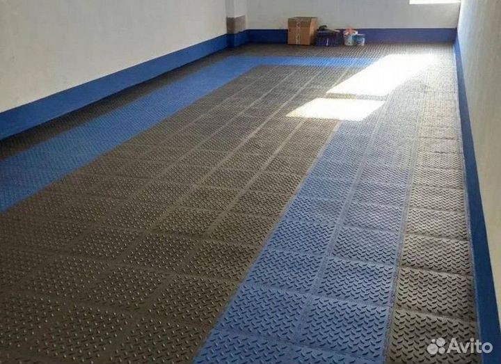 Модульная плитка пвх для гаража
