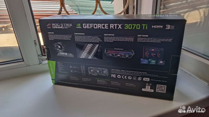 Asus ROG Strix RTX 3070ti 8GB (новая)