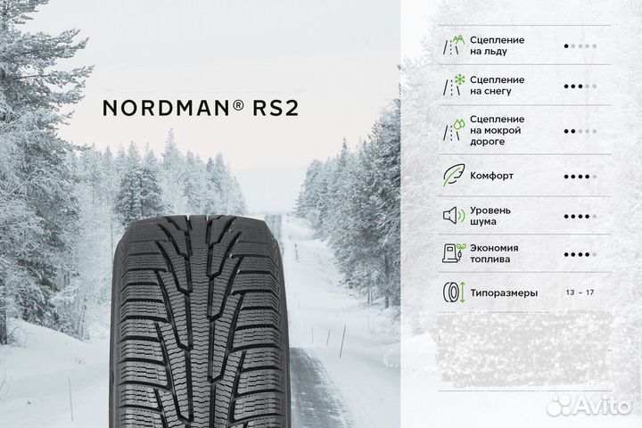 Nokian Tyres Nordman RS2 175/70 R13 82R