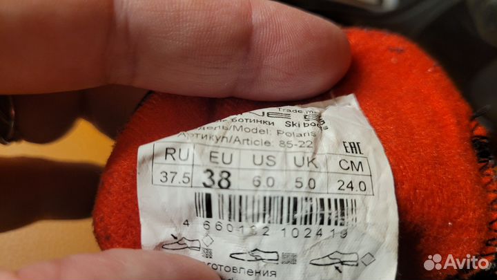 Лыжные ботинки spine