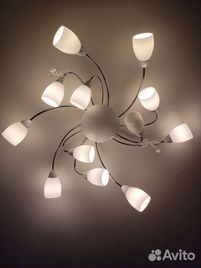 Люстра потолочная бу