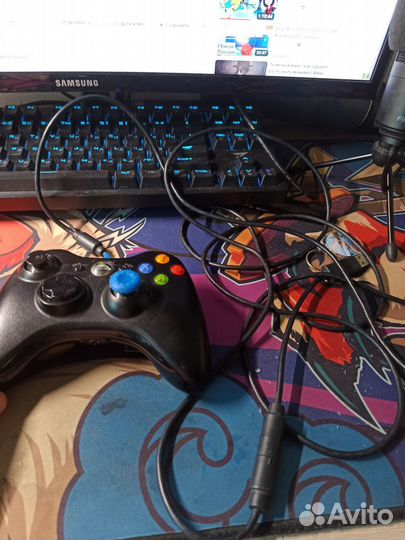 Геймпад xbox 360 проводной