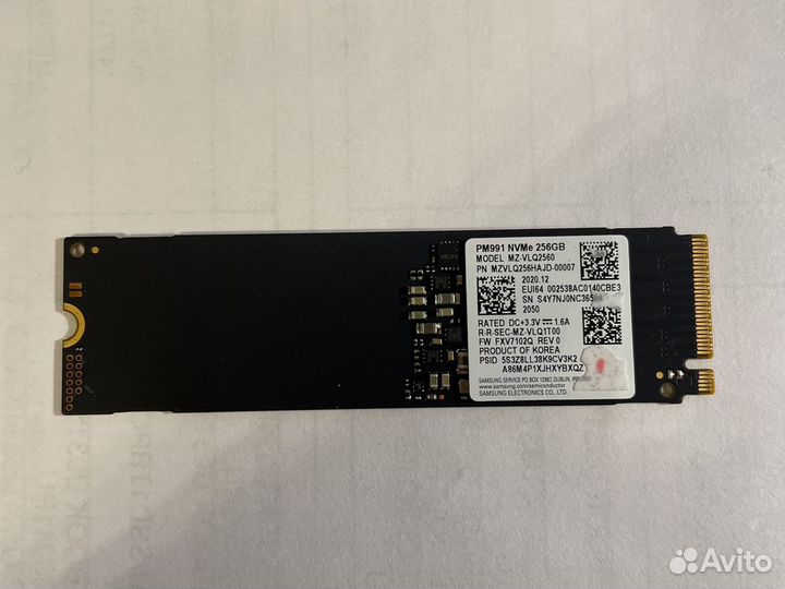 Ssd m2 samsung PM 991 256gb