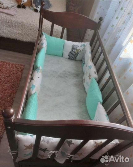 Мягкие бортики в кроватку