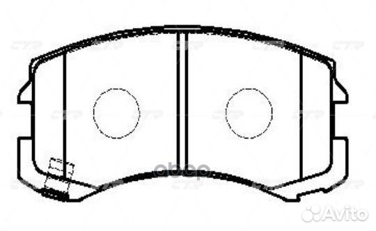 CKM-12 Колодки тормозные дисковые перед G