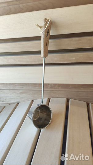 Черпак из нержавеющей стали 0.15 л, ручка сейба