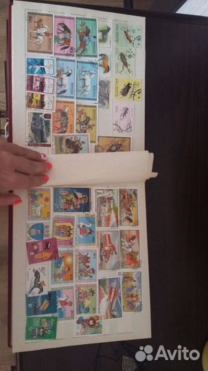 Альбом с марками 60х, 70х, 80х СССР, Куба, Монголи