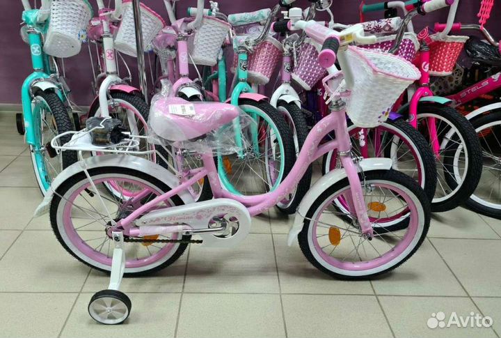 Велосипед детский для девочки 12-20