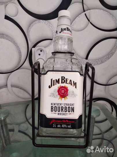 Бутылка из под виски, 3 литра качель