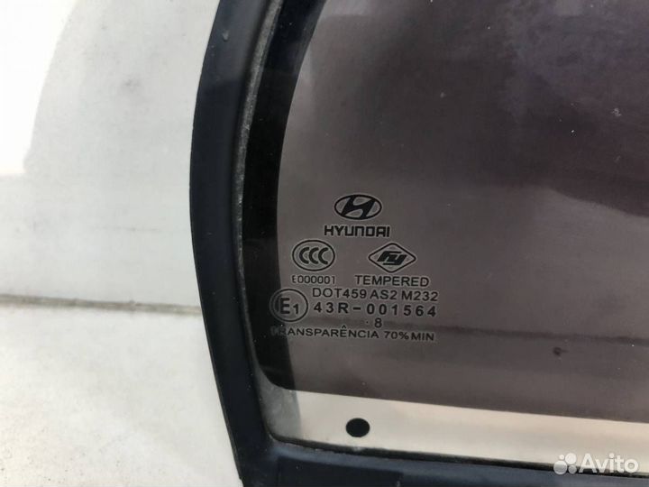 Стекло двери задней правой форточка Hyundai Accent