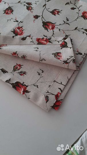 Дорожка на стол Полулен Зайцевские розочки. Новая