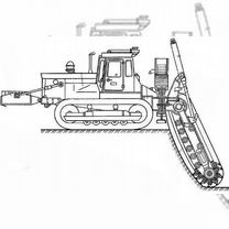 Грунторез на чтз цепной бара траншеекопатель