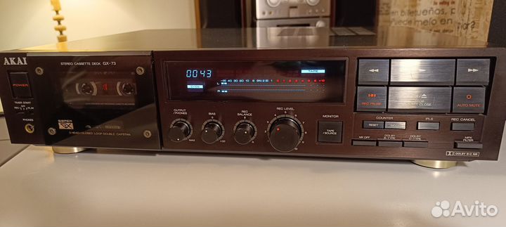 Кассетная дека akai GX-73, Япония, 100 Вольт