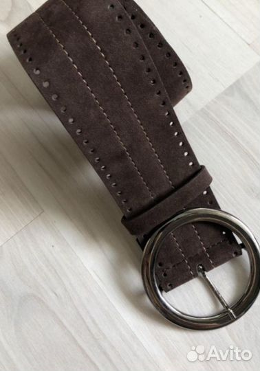 Ремень замшевый новый