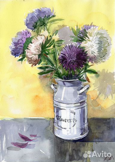 Картины и этюды акварелью Часть 1