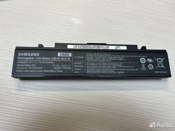 Аккумулятор для ноутбука samsung