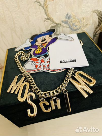 Колье цепь Moschino