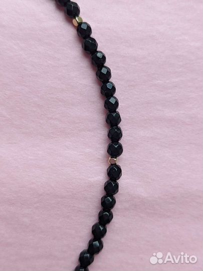 Колье чокер из натуральных камней. Агат