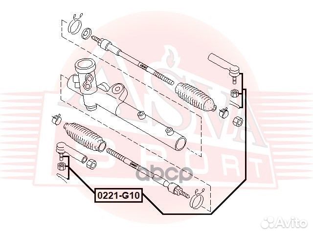 Наконечник рулевой тяги перед ;nissan/ bluebird