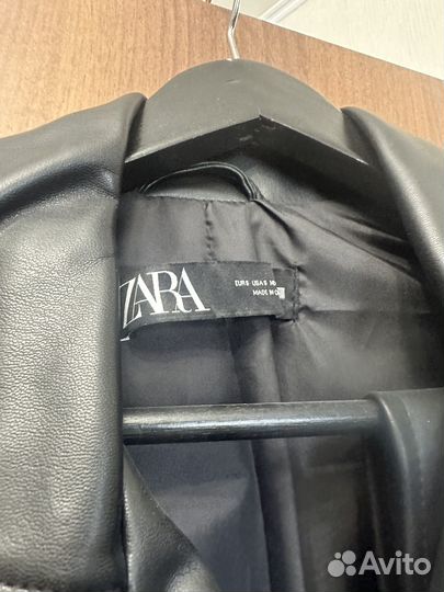 Кожаная куртка zara