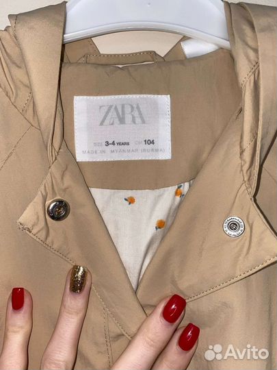 Плащ для девочки 3-4 года zara