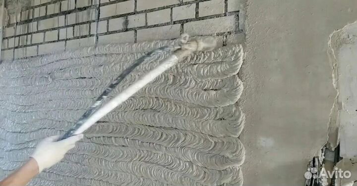 Механизированная штукатурка стен под обои