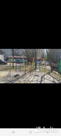 Уличный детский качеля