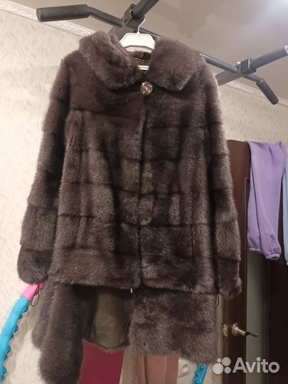 Шуба норковая 42 44 короткая капюшон