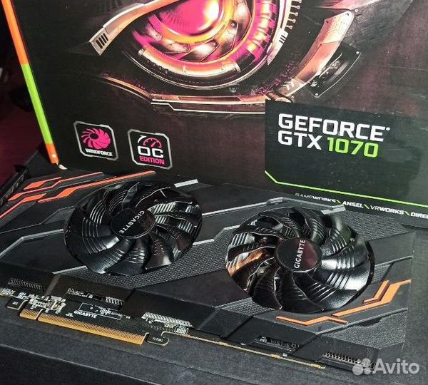 GTX 1070 Gigabyte windforce OC обслужена