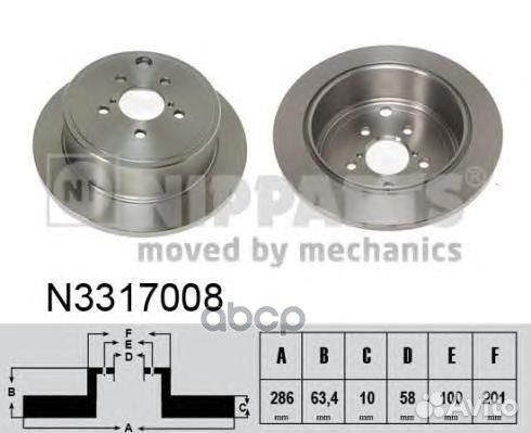 N3317008 Диск тормозной subaru forester 05/IMP