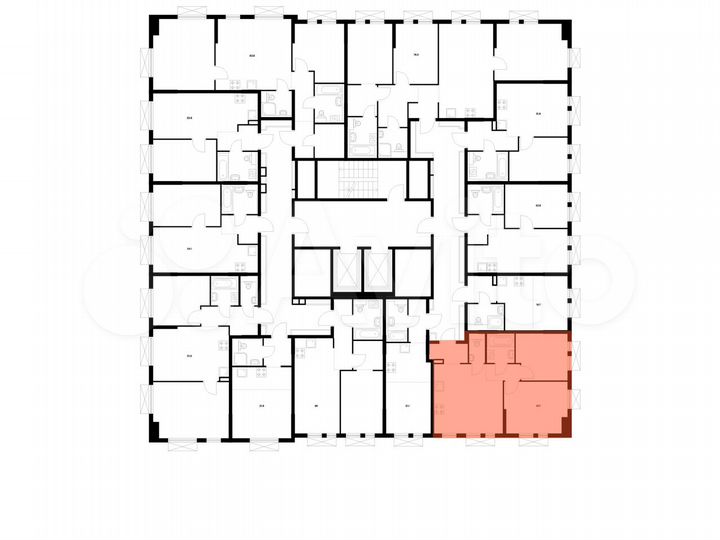 2-к. квартира, 47,7 м², 16/17 эт.