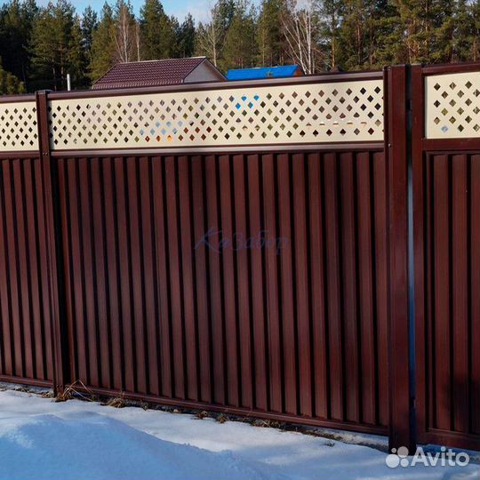 Забор из профнастила Grand Line в Арске