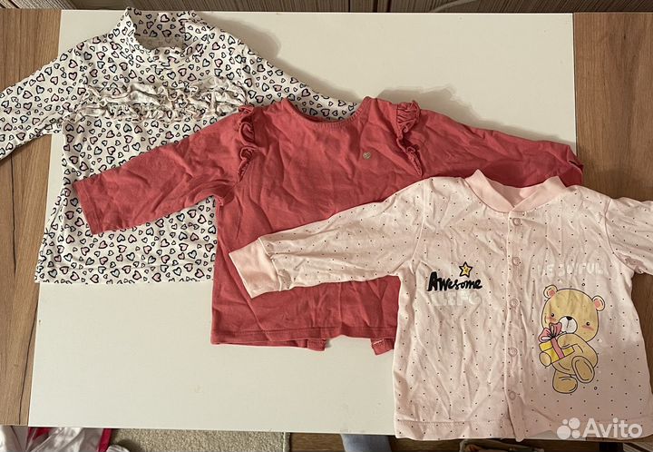 Пакет вещей на девочку 74-80 размер